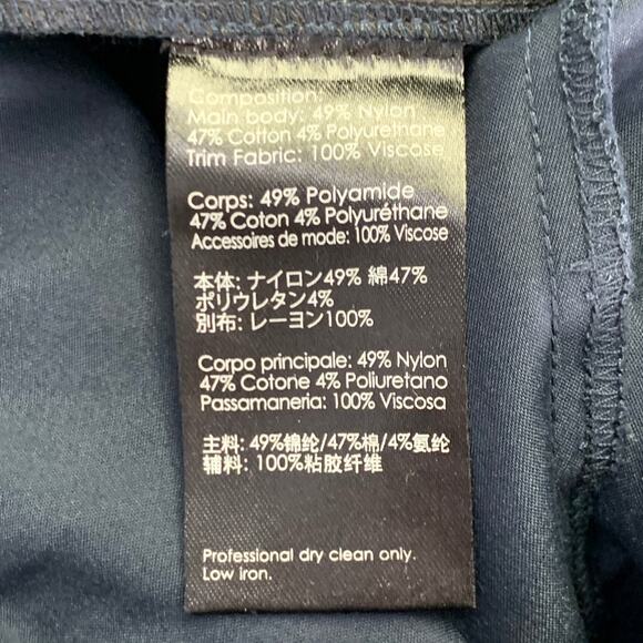 3.1 PHILLIP LIM Size S Navy Nylon Blend Drawstring Casual Pants - Picture 4 of 5